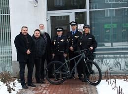 Převzetí nového jízdního kola na Slovanech